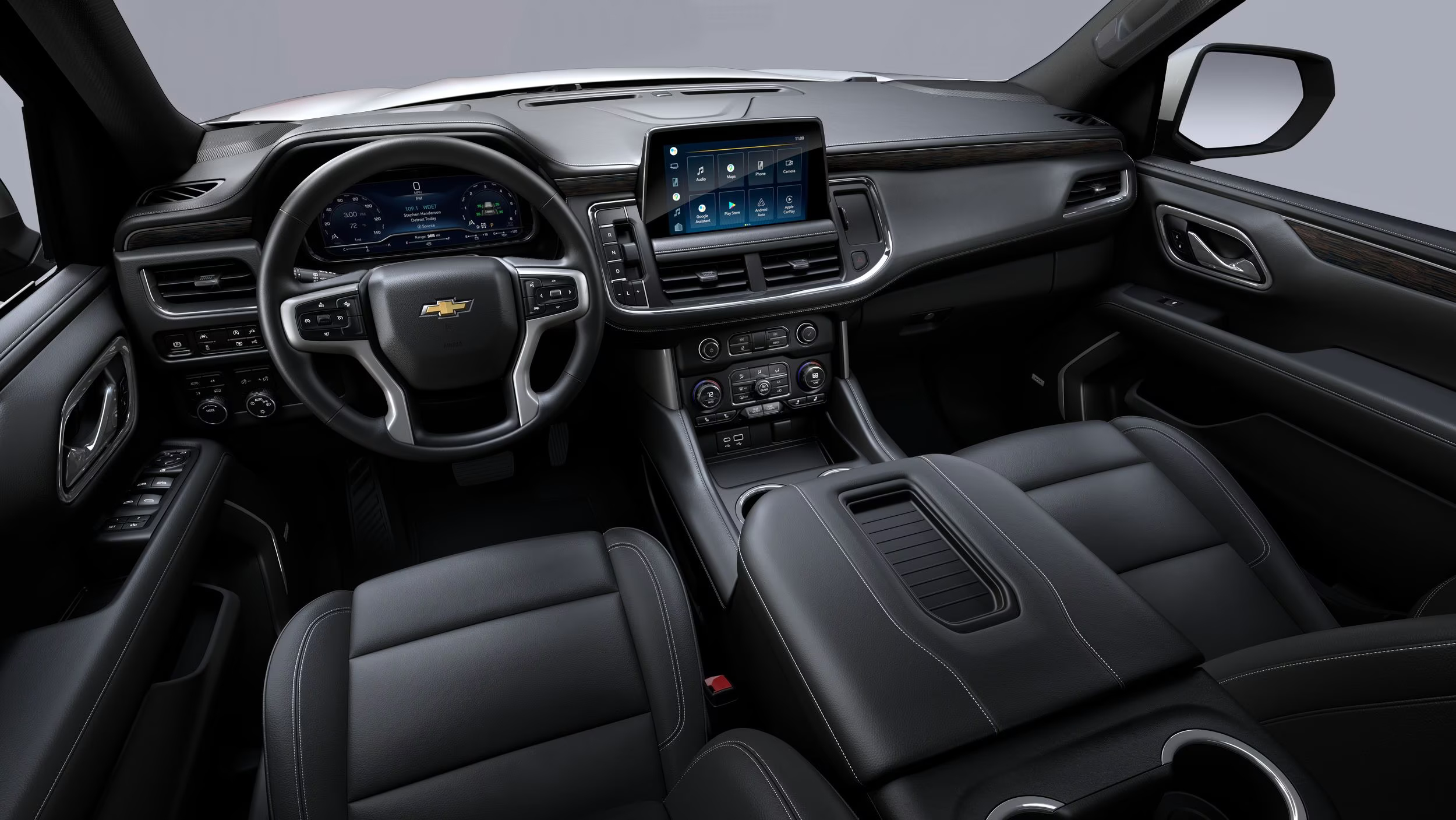 716 Limousine Fleet - gallery image of black car service Suburban SUVs
