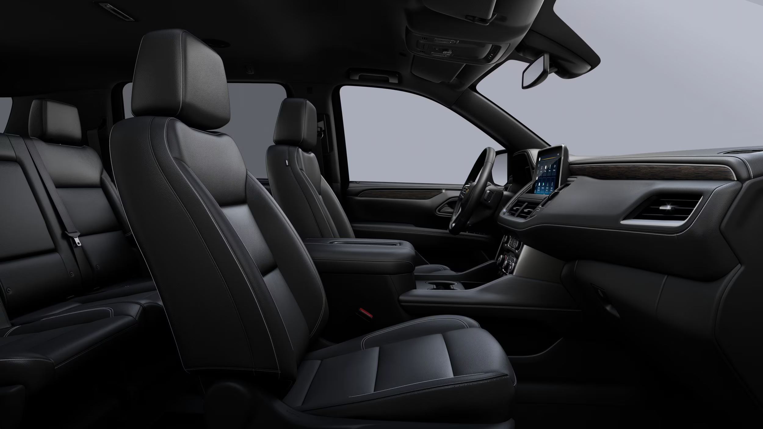 716 Limousine Fleet - gallery image of black car service Suburban SUVs